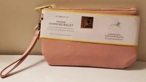 Liz Claiborne Phone Charging Wallet or Wristlet Pink "Brand New" With Tags  - Imagen 1 de 5