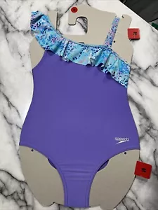 Speedo Youth 1-piece Swimsuit UPF 50+ Chlorine Resistant Size M(10) NEW W/tags - Picture 1 of 2