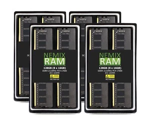NEMIX RAM 128GB (8X16GB) DDR4 2133MHZ PC4-17000 2Rx8 1.2V 288-PIN ECC UDIMM U... - Picture 1 of 6