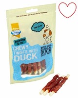 Duck Good Boy Dog Twists Treats Chews Meat Natural