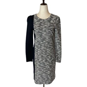 Anthropologie Hutch Dress Women XS Gray Black Long Sleeve Sheath NWT - Picture 1 of 10