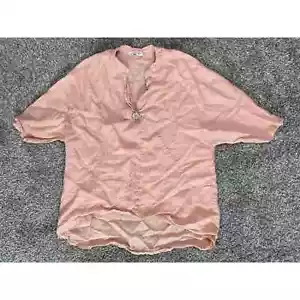 Vintage Fly 100% Linen Tee Shirt Italy - Picture 1 of 8