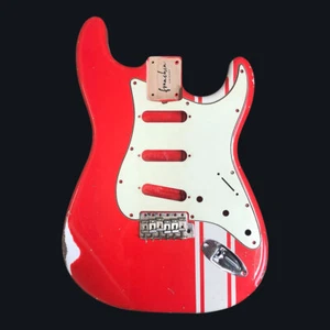 FRANCHIN Mercury guitar body Racing Stripe Relic Aged Nitro S-type*MADE TO ORDER - Imagen 1 de 6
