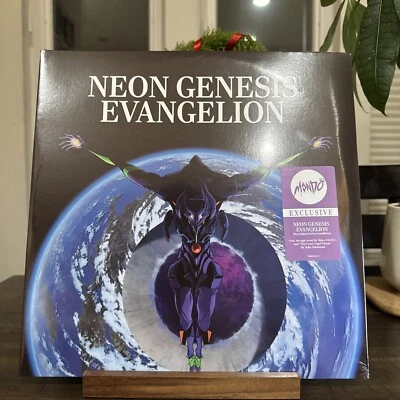 Neon Genesis Evangelion 2LP Vinyl Mondo Exclusive Clear Green Purple Smoke - Image 1 of 2