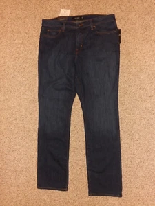 Pantalones de mezclilla LAUREN RALPH LAUREN para mujer talla 6 pierna recta tiro medio negros elásticos - Imagen 1 de 10