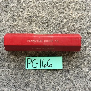 2 3/4 16 UN 2B THREAD PLUG GAGE 2.75 2.750 GO NO GO P.D.'S = 2.7094 & 2.7166 - Picture 1 of 9