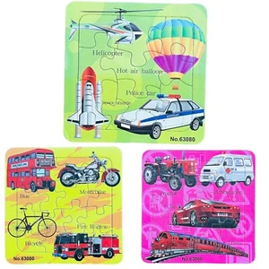 JIGSAW PUZZLES KIDS CHILDREN TRAVEL HOME GAME PLAY FUN LEARNING ACTIVITY - Picture 1 of 13