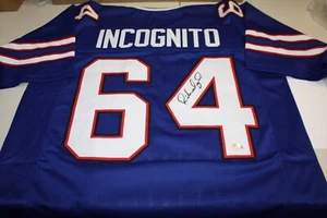 BUFFALO BILLS Richie Incognito #64 SIGNED BlUE Home JERSEY BECKETT CERTIFIED - Picture 1 of 2