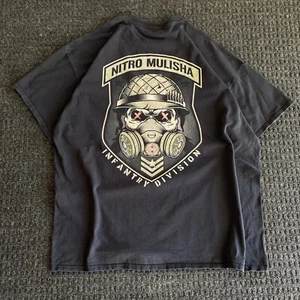 Vintage Nitro Mulisha Infantry Division Hot Rod Racing T Shirt Black 2XL - Picture 1 of 5
