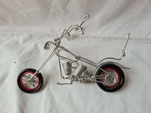 Draht-Motorrad zum Stellen, 21x14x10 cm, Deko, neu, Drahtmotorrad - Bild 1 von 3