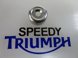 TRIUMPH BONNEVILLE T120 T100 BONNEVILLE SCRAMBLER BAR END WEIGHT POLISHED - Picture 1 of 4