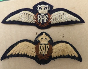 WW11 AND LATER BRITISH R.A.F ROYAL AIR FORCE PILOTS WINGS ORIGINAL PADDED - Picture 1 of 3