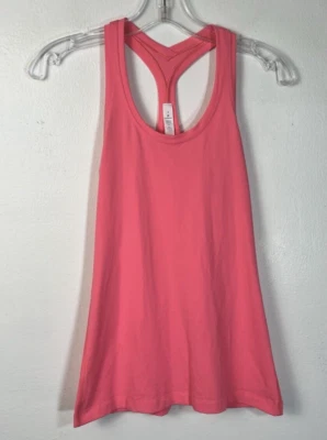 Lululemon Women's 4 Bright Pink Cool Racerback Tank Top - Imagem 1 de 4