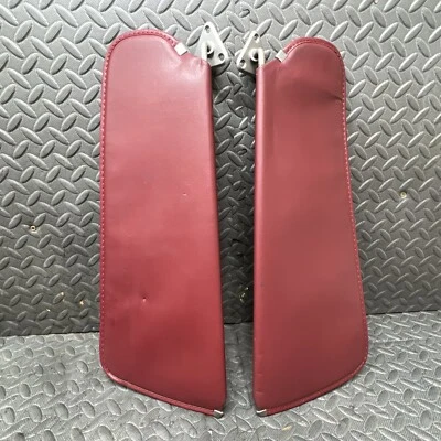 💥 OEM 1981 - 1993 Dodge Ram D150 D250 D350 Ramcharger Sun Visor Set Red - Image 1 of 4