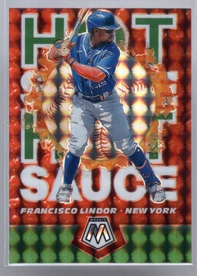 * 2021 Panini Mosaic - Hot Sauce Green #HS2 - FRANCISCO LINDOR - Image 1 of 2
