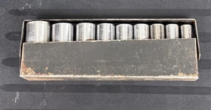Craftsman V-Series 1/2-inch Drive 6-Point Deep Socket Set Of 8 + 1 G Series - Picture 1 of 12