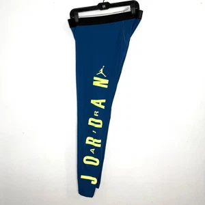 Jordan Air Pants Mens 3XL Blue Dri-FIT Compression Training Leggings Logo - Picture 1 of 10