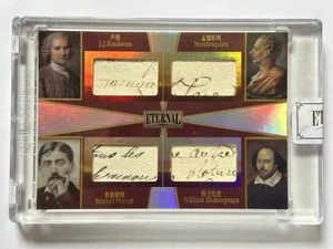 2024 Eternal Cuts Rousseau Montesquieu Marcel Proust William Shakespeare /25 - Picture 1 of 2