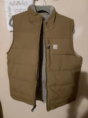 Carhartt Women's - Puffer Vest Insulated Reversible Sherpa Oak Brown - Image 1 of 2