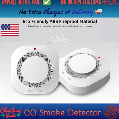 Detector de Humo, Detectores de Monóxido de Carbono, 2 en 1 CO y Alarma de Humo, Smoke Co Foto 1 de 4