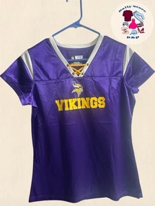 Minnesota Vikings Jersey Shirt Purple/Gold Women's Size (M) NFL Team Apparel - Picture 1 of 10