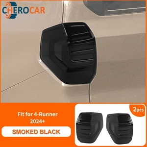 2PC Smoked Black Taillight Lamp Cover Overlay Trim For 4Runner 2024+ Accessories - Picture 1 of 6