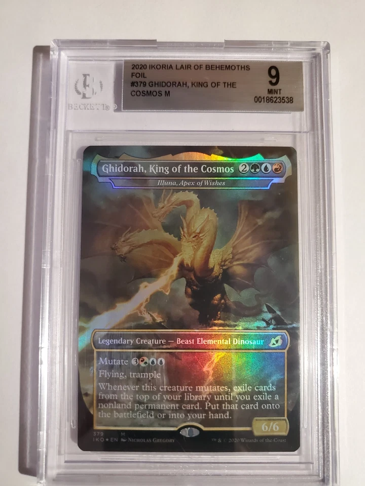 Ghidorah, King Of The Cosmos M 2020 Mtg Ikoria Lair Of Behemoths Foil BGS 9.0... - Image 1 of 1