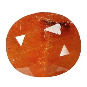 1.08 Ct Superior Perfect Oval 6.3 x 5.4 MM Orange Pakistan Natural TRIPLITE - Picture 1 of 5