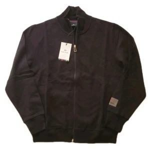 PAUL SMITH Track Jacket Mens M Black Jersey - Picture 1 of 13