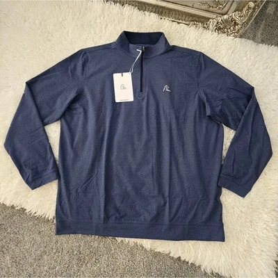 Rhoback para hombre cremallera Q sólida. Flota Marina. Talla XXL. Foto 1 de 4