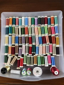 83 Spools SULKY & Mettler + Others Machine Embroidery Thread lot - Picture 1 of 11