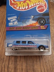 Limusina Hot Wheels #542 Biff Bam Boom Series Vintage 1997 limusina azul - Imagen 1 de 14