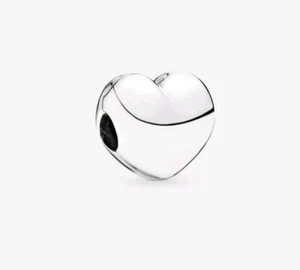 Pandora Silver Polished Steady Heart Clip Charm S925ale - Picture 1 of 10