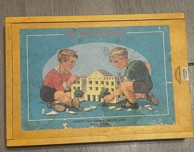 Noblesse Classic Box of 82 Wooden Bricks Building Blocks Made in Germany - Image 1 of 4
