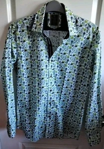 OSCAR BANKS DESIGNER SLIM FIT COTTON SHIRT - SIZE MEDIUM - BNWOT. OUTSTANDING! - Picture 1 of 4