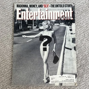 MADONNA ENTERTAINMENT WEEKLY MAGAZINE NOVEMBER 6 1992 SEX BOOK EROTICA - Picture 1 of 4