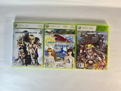 Lot3 Dead or Alive : 4 , Xtreme 2 & Onechanbara Z Kagura - Xbox 360 - JAPAn Game - Image 1 of 4