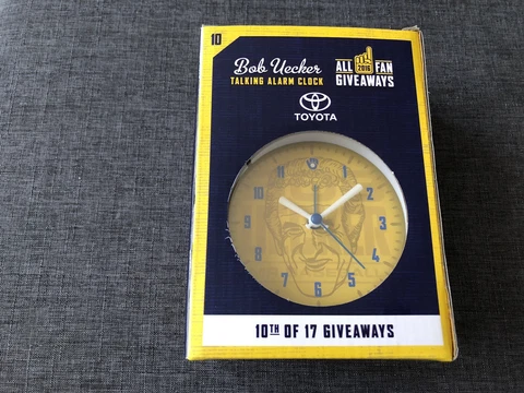 Bob Uecker Talking Alarm Clock Milwaukee Brewers Stadium Giveaway SGA 2016 Cover