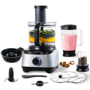 1300W Küchenmaschine Multifunktionaler 11-in-1 Schneebesen Küchenmixer Neu - Bild 1 von 8