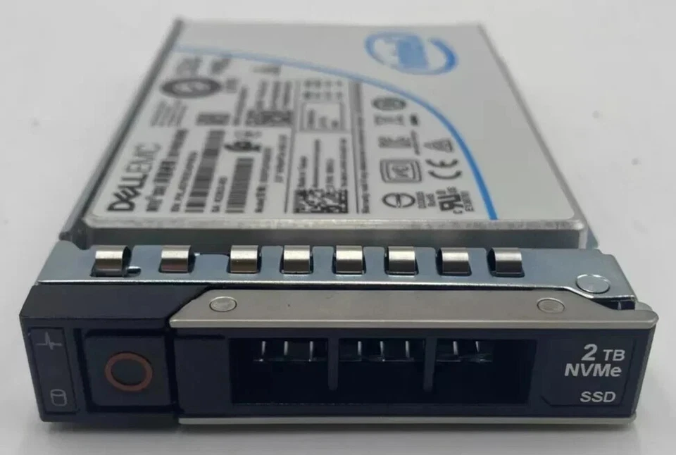 NEW Dell Enterprise 2TB NVMe PCIe3 RI 2.5" TLC SSD 9H31J in 14/15/16th Gen Caddy - Image 1 of 1