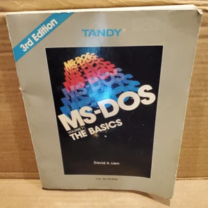 Tandy MS-DOS The Basics Vol. 1 1986 3rd Edition Manual Book - Picture 1 of 4