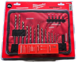 Milwaukee 20 piece Accessory Roll Bit Set Thunderweb Shockwave Impact 4932464072 - Picture 1 of 6