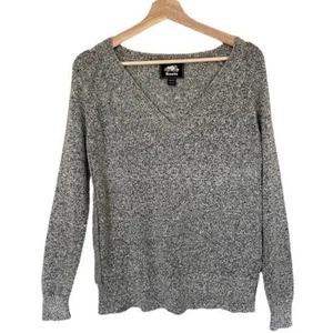 Roots Pullover grau schwarz marmoriert Strick Preppy Business Freizeit Outdoor Academia XS - Bild 1 von 7