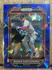 2023 Panini Prizm Nomar Garciaparra Blue Crack Ice  Parallel #201 Red Sox Boston