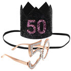 1 Set Birthday Party Hat Birthday Glasses 50th Birthday Decoration Birthday