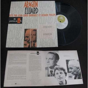 ARAGON / ELUARD - Dits Par JL Barrault Et G Philipe LP Ades Folk Poetry 73 - Picture 1 of 1