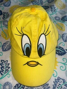 Kids Six Flags Tweety Bird Strap Back Cap Looney Tunes Youth Size - Picture 1 of 7
