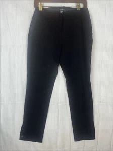 Karen Kane Cropped Slim cut black pants medium Ankle Length Career Tailored - Picture 1 of 7