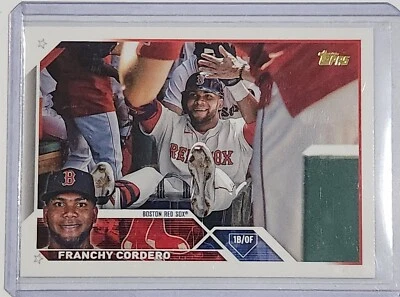 2023 Topps Series 1 FRANCHY CORDERO Golden Mirror Image Variation SSP #42 - Image 1 of 3