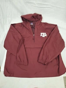 Texas A&M Aggies Pullover Jacket Windbreaker Men's Medium Champion TAMU NCAA - Picture 1 of 3
